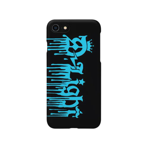 D-Light  〜BIG アクアブルー × ブラック ロゴ ver〜 iPhone Smartphone Case