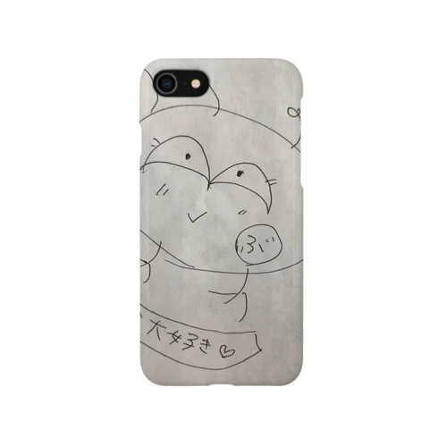お金大好きキャラ iPhone Smartphone Case