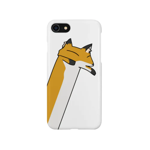 斜めにながいきつね iPhone Smartphone Case