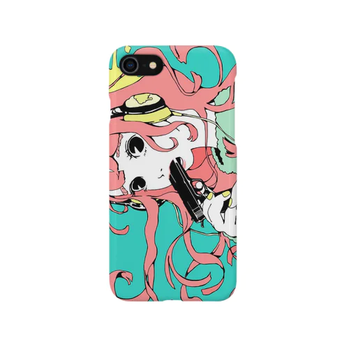 バキューンおんなのこ iPhone Smartphone Case