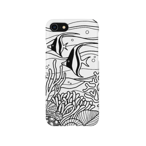 海の景色（サンゴとツノダシ） Smartphone Case