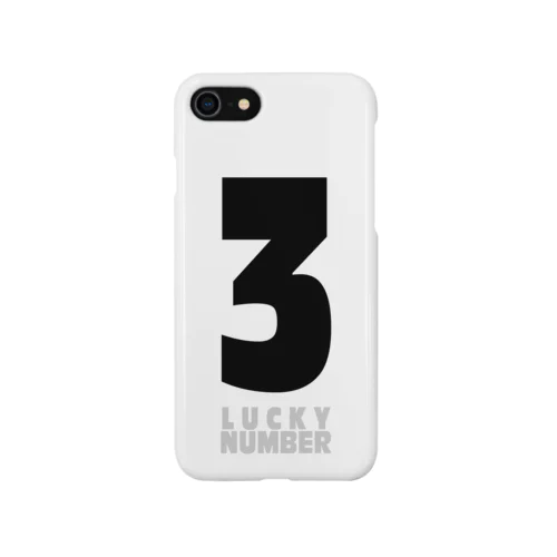 あなたのラッキーナンバー[3] iPhone Smartphone Case