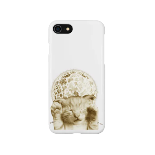 太陽で暖をとる猫 iPhone Smartphone Case