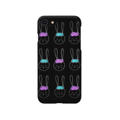 もじゃうさの菫と水 iPhone Smartphone Case