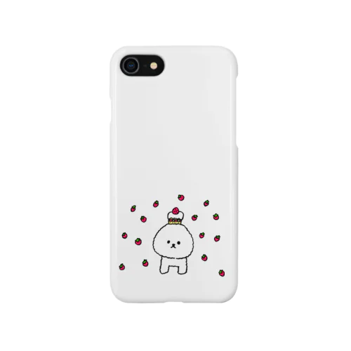ビションフリーゼ いちごのケーキ iPhone Smartphone Case
