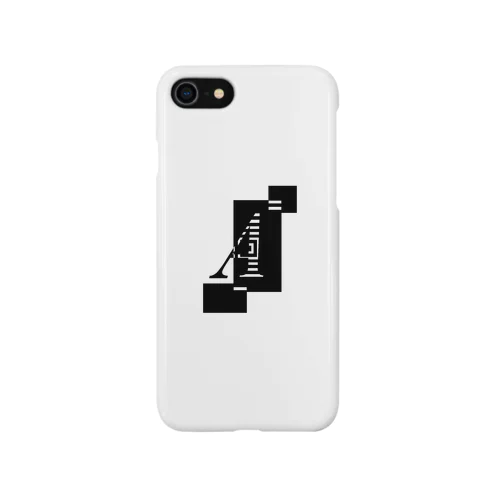 シンプルデザインアルファベットAワンポイント iPhone Smartphone Case