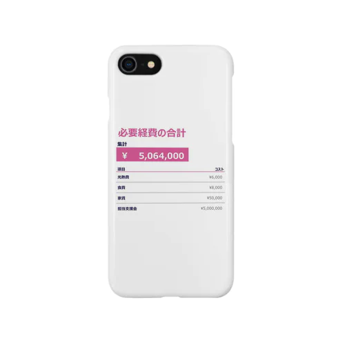 必要経費内約 _ホス狂ver._ iPhone Smartphone Case