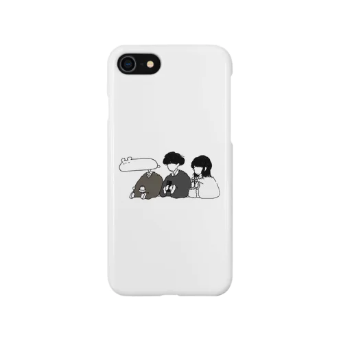 くまみたいな人とボーイとガール iPhone Smartphone Case