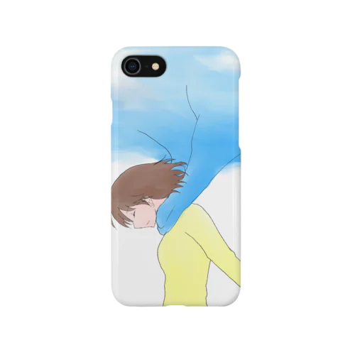 青空のスカーフ iPhone Smartphone Case