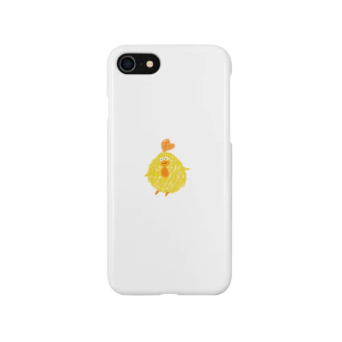 色鉛筆風にわとり iPhone Smartphone Case