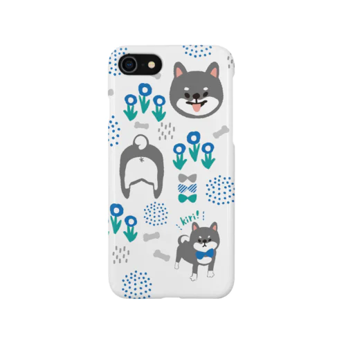 北欧風／柴犬柄（黒） Smartphone Case