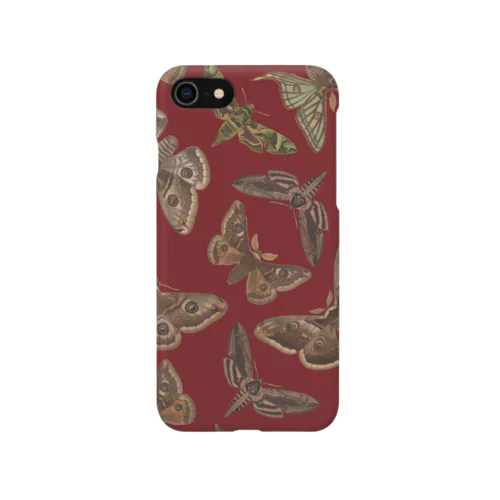 欧州の蛾（赤） iPhone Smartphone Case