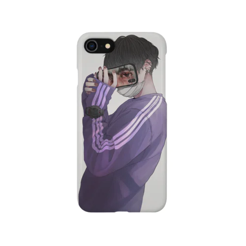 青年と眼 iPhone Smartphone Case