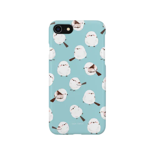 シマエナガ総柄 iPhone Smartphone Case