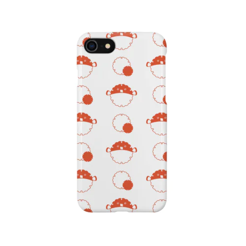 雪の結晶とハリセンボン iPhone Smartphone Case