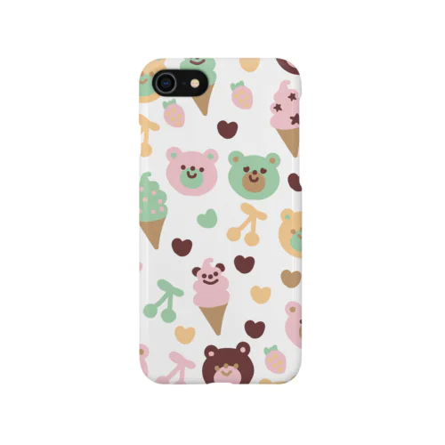 クマとソフトクリーム Smartphone Case