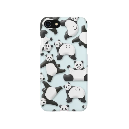 やる気のないパンダ　さわやかブルー iPhone Smartphone Case