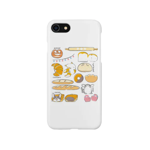 コーギーとパン iPhone Smartphone Case