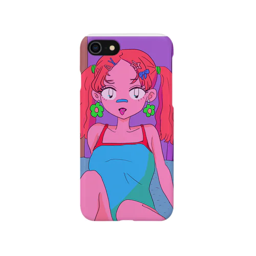 夏のお嬢さん iPhone Smartphone Case