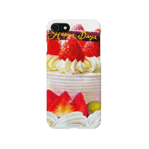 フルーツたくさんケーキのスマホケース iPhone Smartphone Case