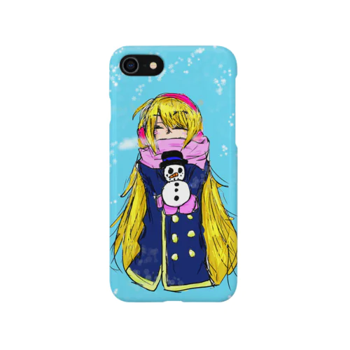 雪の日 iPhone Smartphone Case