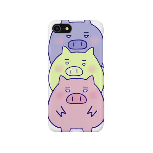 豚三兄弟 iPhone Smartphone Case