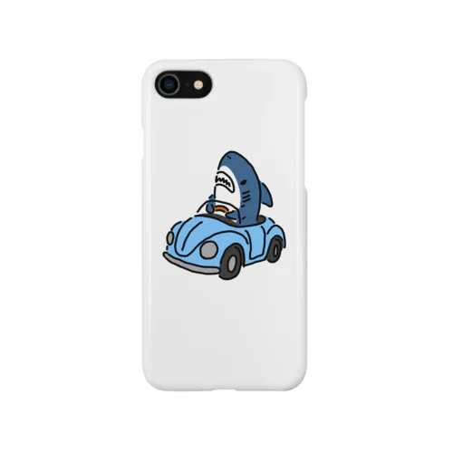 運転を覚えたサメ Smartphone Case