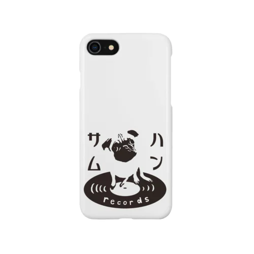 ハンサムレコードロゴ（黒） iPhone Smartphone Case
