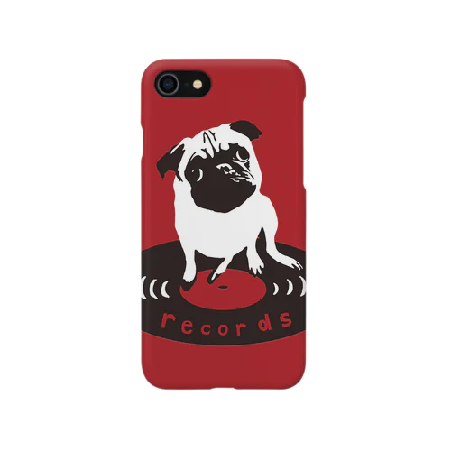 パグのパン粉社長（赤色） iPhone Smartphone Case