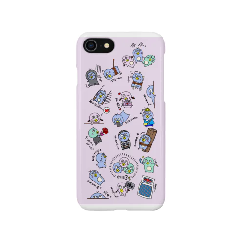 人類滅亡ボタン　スマホケース　ピンク iPhone Smartphone Case