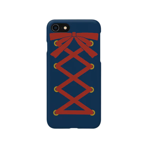 編み込みスマホケース　ネイビー iPhone Smartphone Case