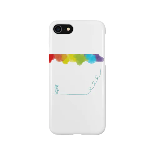 雨降りでもいいことあるかも iPhone Smartphone Case