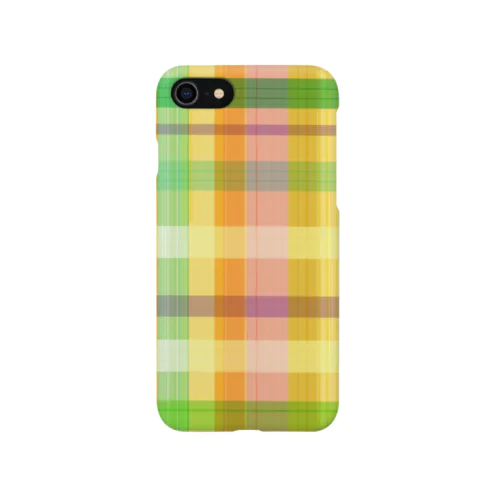 きいろ色チェック iPhone Smartphone Case