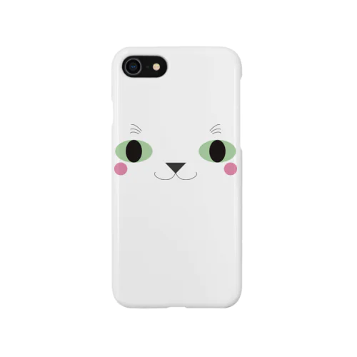 こっち見てるネコ顔 iPhone Smartphone Case