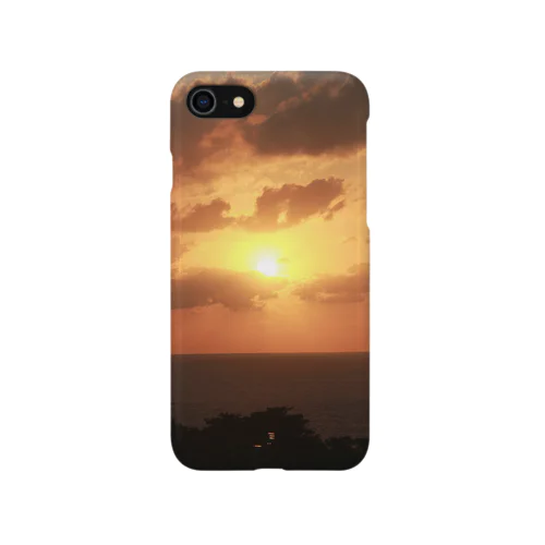 沖縄の夕日 iPhone Smartphone Case