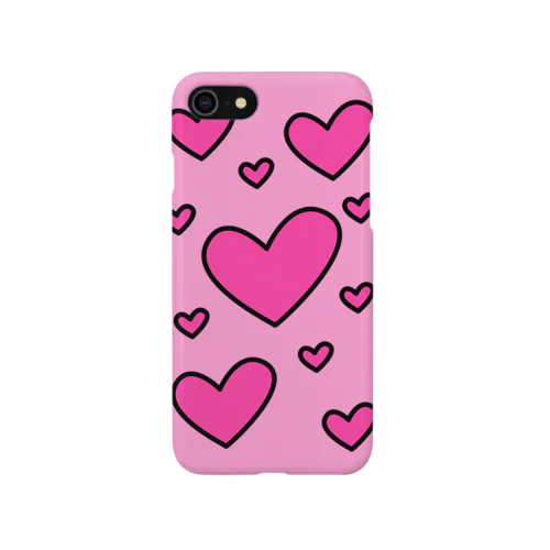 ピンクハート iPhone Smartphone Case