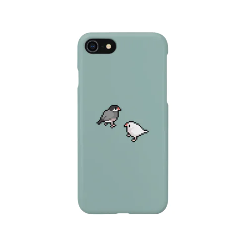 桜文鳥と白文鳥 Smartphone Case