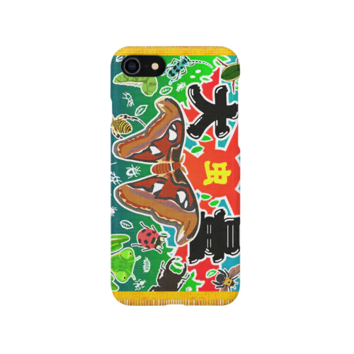 虫・大量旗 iPhone Smartphone Case