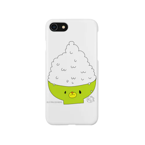 大盛りごはんくまさん　黄緑 iPhone Smartphone Case