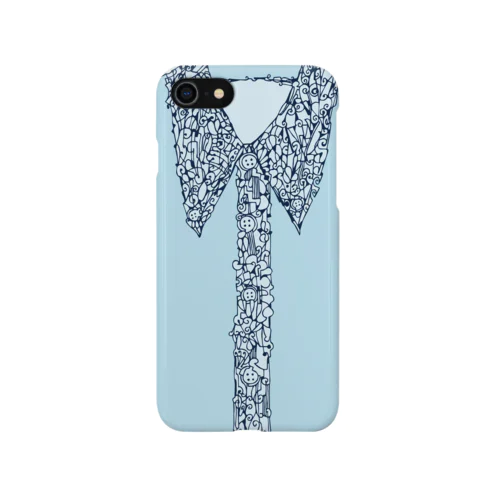 ベビーブルーのシャツ iPhone Smartphone Case