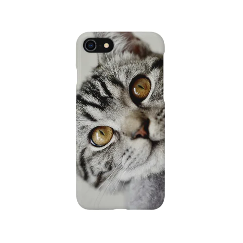 猫の笑顔に癒されて iPhone Smartphone Case