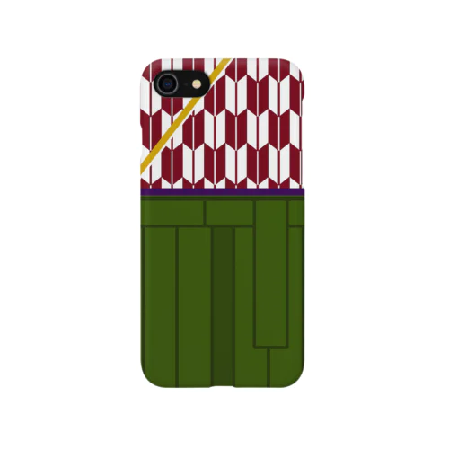 ハイカラさん(茜矢絣) Smartphone Case