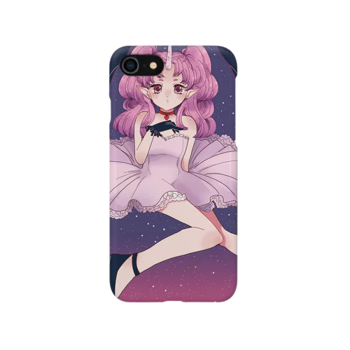 一角の少女 iPhone Smartphone Case