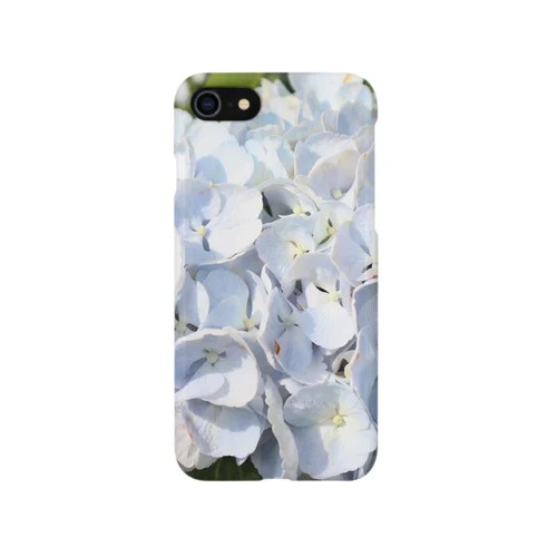 梅雨の白い紫陽花(あじさい） Smartphone Case