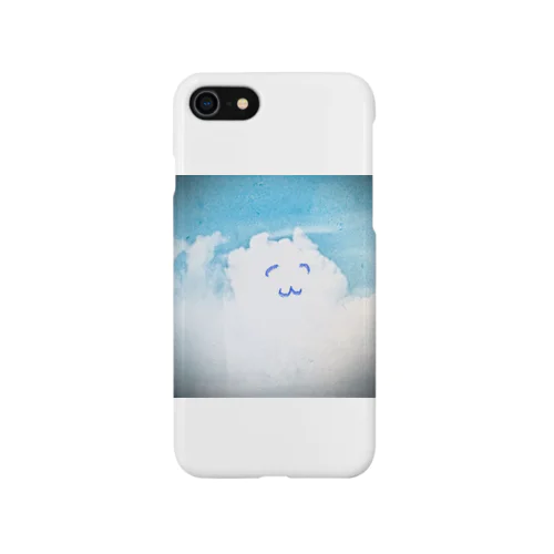 ピースしてる猫雲(にっこり) iPhone Smartphone Case