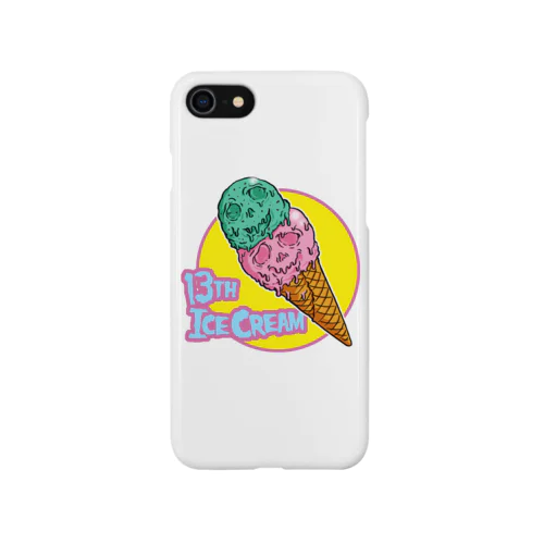 13日はアイスの日!!!! iPhone Smartphone Case