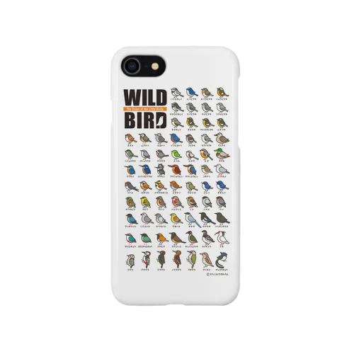 野鳥連合【白】 iPhone Smartphone Case