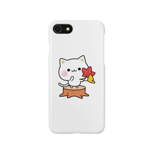 気づかいのできるネコ　紅葉ver. iPhone Smartphone Case