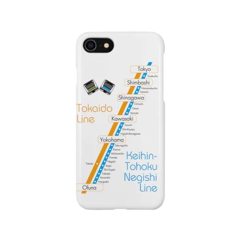 東海道線&京浜東北線路線図グッズ Smartphone Case