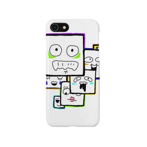 かおが７つ iPhone Smartphone Case